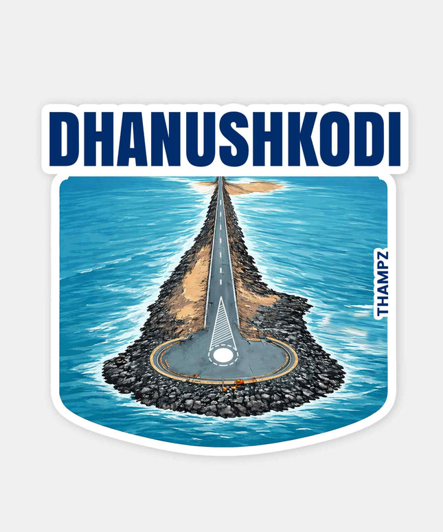 Dhanushkodi Vinyl Travel Sticker