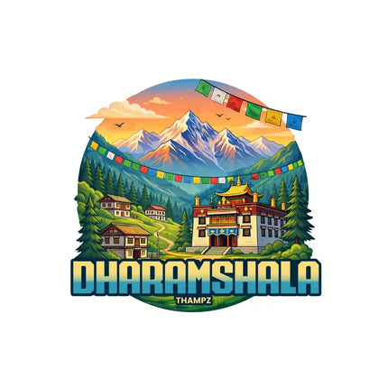 Dharmashala Fridge Magnet