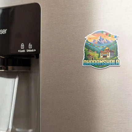 dharmashala fridge magnet