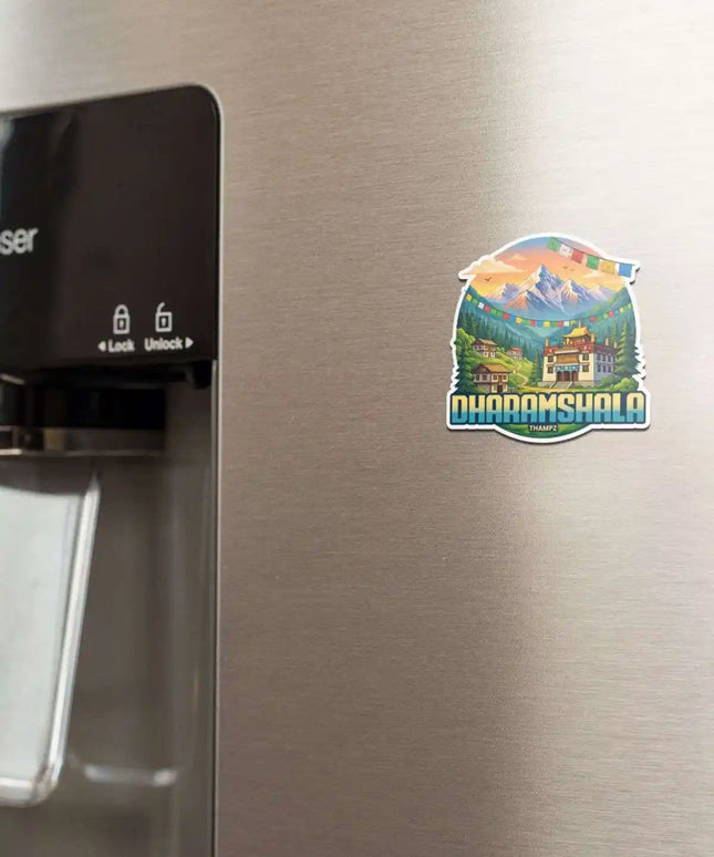 dharmashala fridge magnet