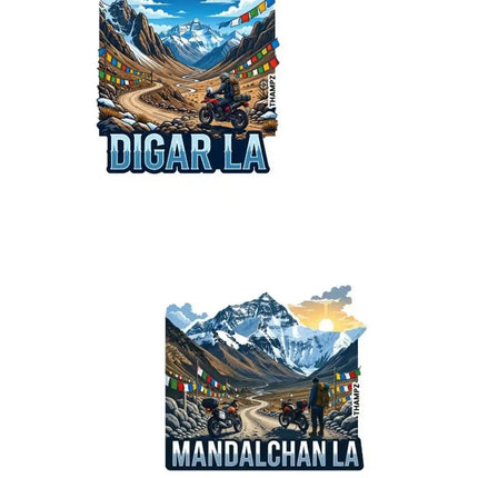 Digar La & Mandalchan La Fridge Magnet – Ladakh Travel Souvenir & Collectible