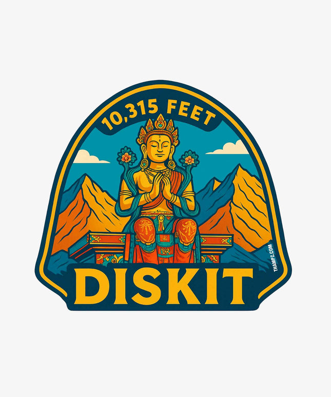 Diskit Buddha Monastery Sticker