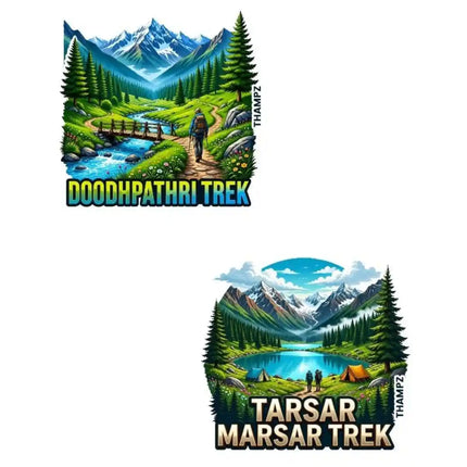 Doodhpathri Trek & Tarsar Marsar Trek Fridge Magnet – Kashmir Travel Souvenir & Collectible