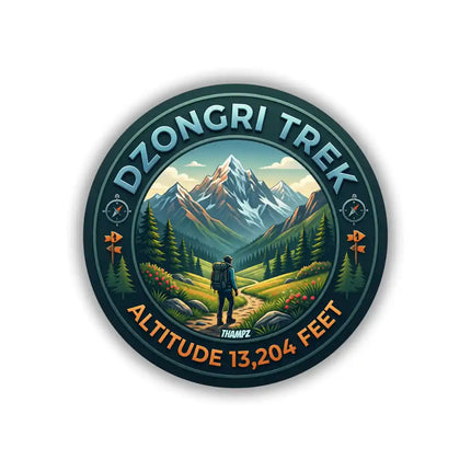 Dozongri Trek Himalayan Pin Badge – Mountain Travel Souvenir