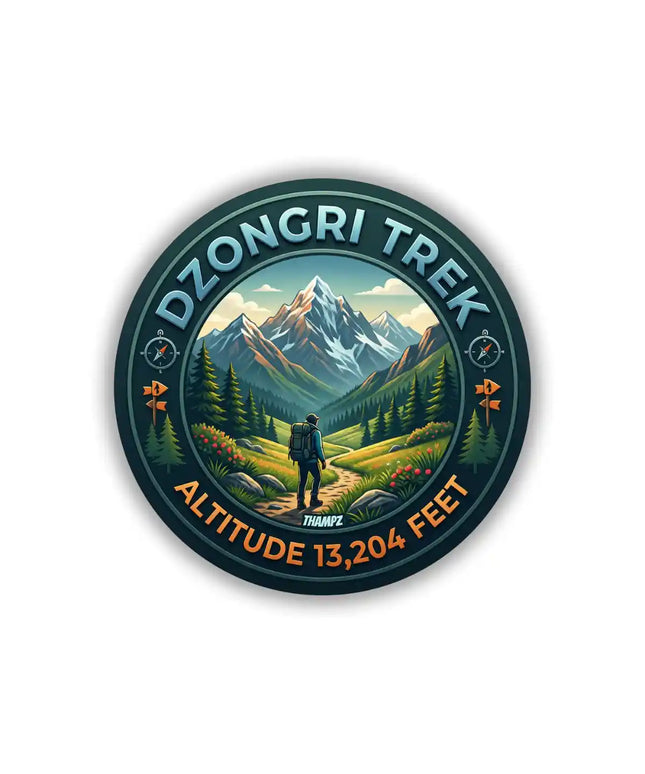 Dozongri Trek Himalayan Pin Badge – Mountain Travel Souvenir
