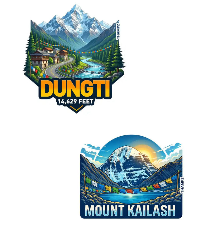 Dungti Mount Kailash 3D Embossed Flexible Fridge Magnet
