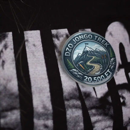 Dzo Jongo Trek Himalayan Pin Badge – Mountain Travel Souvenir