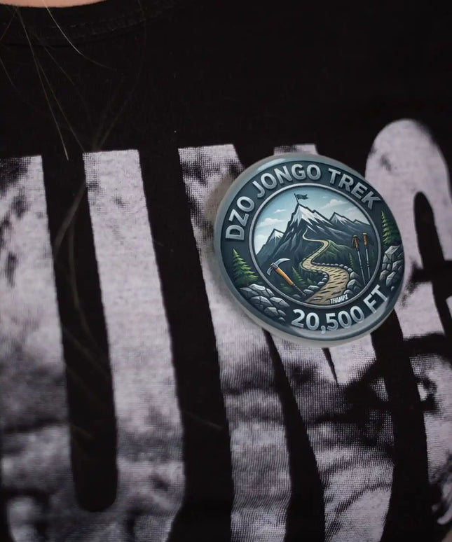 Dzo Jongo Trek Himalayan Pin Badge – Mountain Travel Souvenir