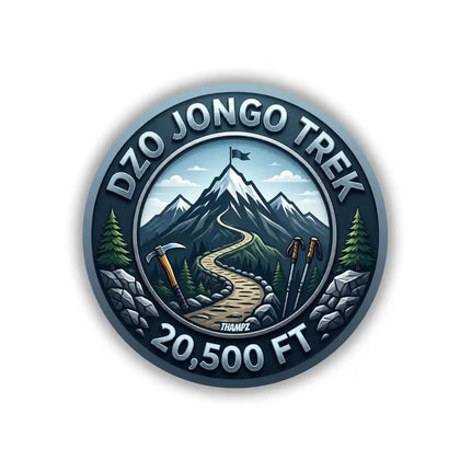 Dzo Jongo Trek Himalayan Pin Badge – Mountain Travel Souvenir