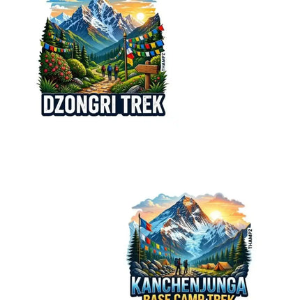Dzongri Trek & Kanchenjunga Base Camp Trek Fridge Magnet – Himalayan Travel Souvenir & Collectible