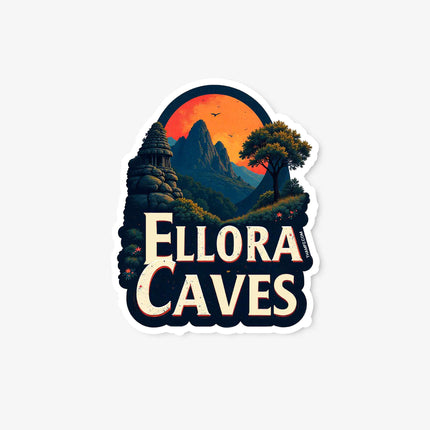 Ellora Caves Fridge Magnet Travel Souvenir