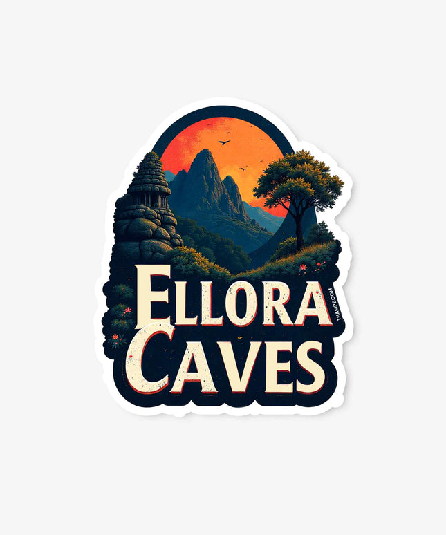 Ellora Caves Fridge Magnet Travel Souvenir