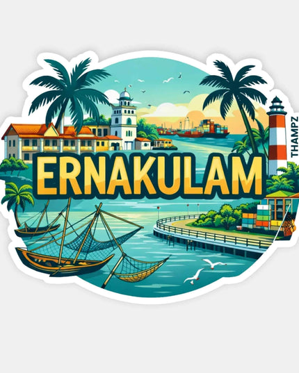 Ernakulam Kerala Travel Sticker