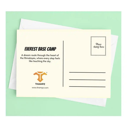 everest base camp travel postcard scenic photo postcard