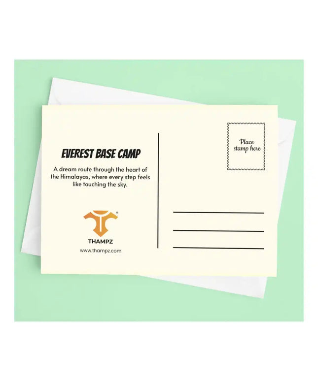everest base camp travel postcard scenic photo postcard