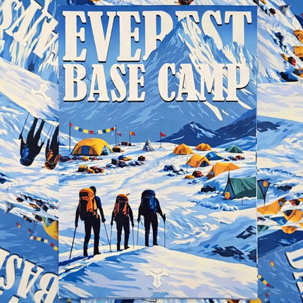 everest base camp travel postcard scenic photo postcard