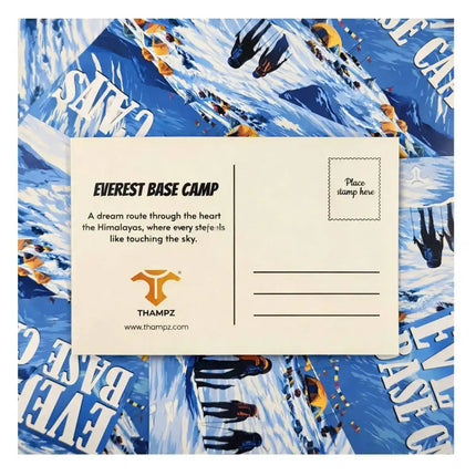 everest base camp travel postcard scenic photo postcard