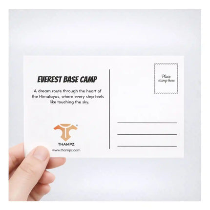 everest base camp travel postcard scenic photo postcard