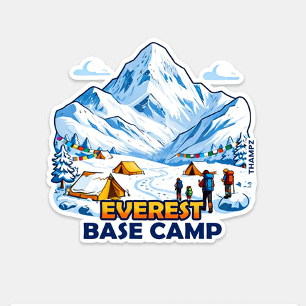 Everest Base Camp Fridge Magnet