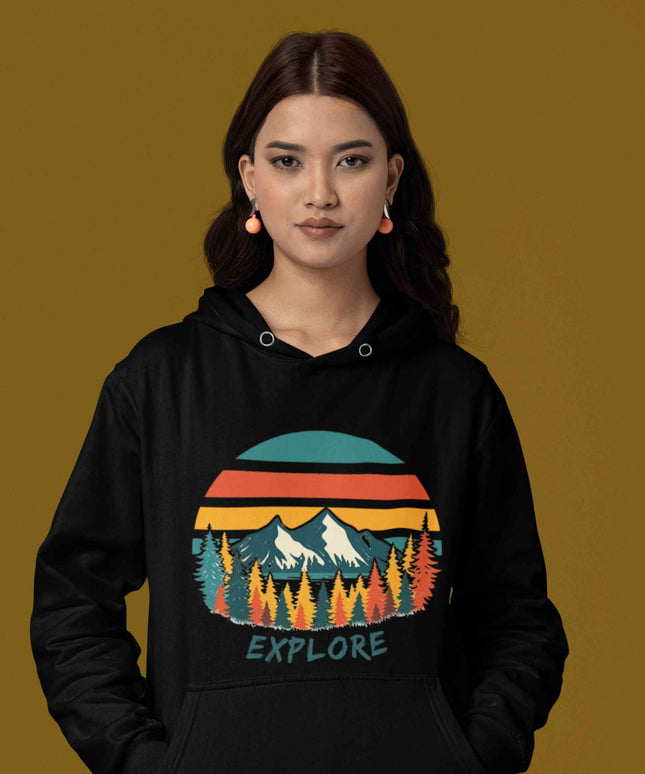 explore-the-nature-black-hoodie