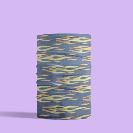 Flame Print Seamless Unisex Bandana