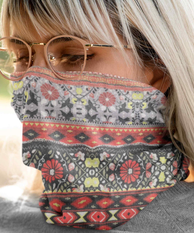 Floral Print Seamless Unisex Bandana