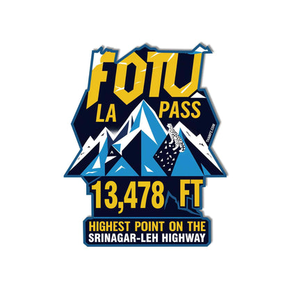 Fotu La Pass Fridge Magnet Srinagar Leh Highway Souvenir