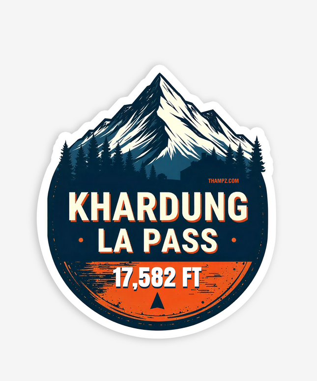 Khardung La Pass Fridge Magnet-Ladakh Adventure Souvenir