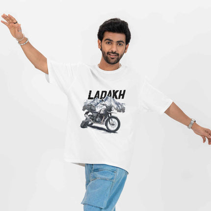 Freedom in Ladakh - Adventure Riders Oversized T-Shirt
