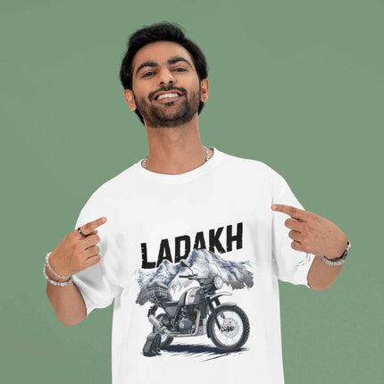 Freedom in Ladakh - Adventure Riders Oversized T-Shirt