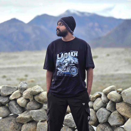 Freedom in Ladakh - Adventure Riders Oversized T-Shirt