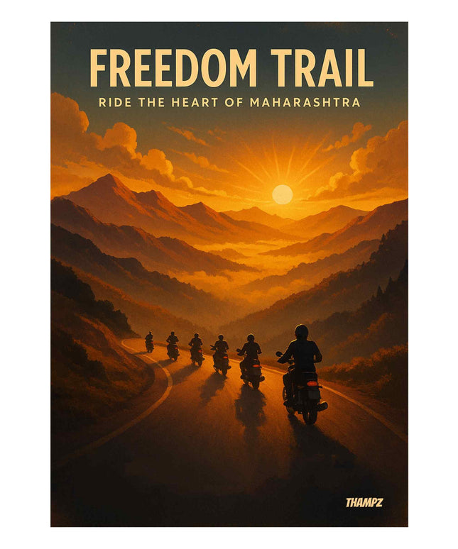 Freedom Trail Poster Ride The Heart Of Maharashtra