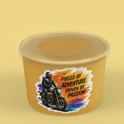 Fueled by Adventure Driven by Passion - Adventure Travel Glossy Vinyl Sticker