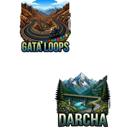 Gata Loops & Darcha Fridge Magnet – Himalayan Travel Souvenir & Collectible