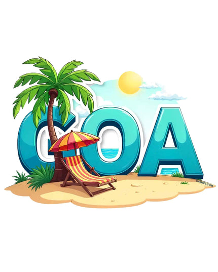 Goa Beach Escape Vinyl Sticker