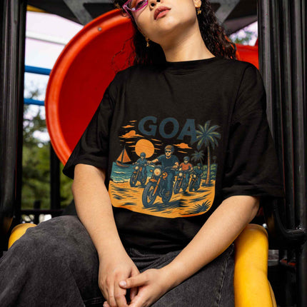 Goa Riders Beach Ride Edition - Oversized T-Shirt
