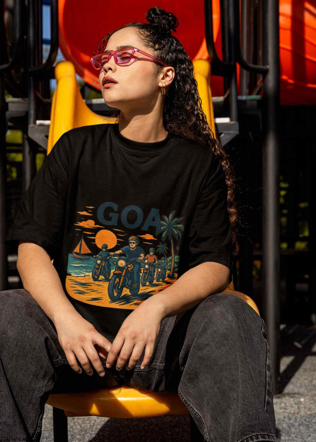 Goa Riders Beach Ride Edition - Oversized T-Shirt