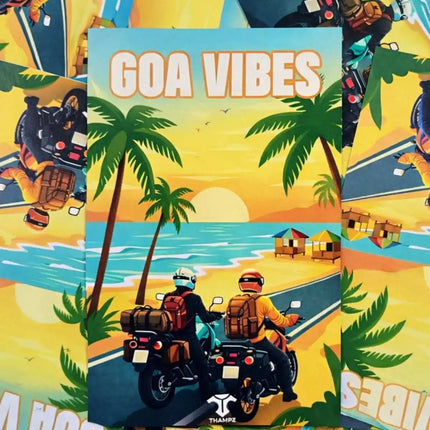 goa vibes travel postcard scenic photo postcard