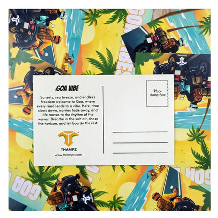 goa vibes travel postcard scenic photo postcard