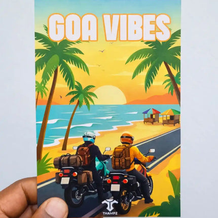 goa vibes travel postcard scenic photo postcard