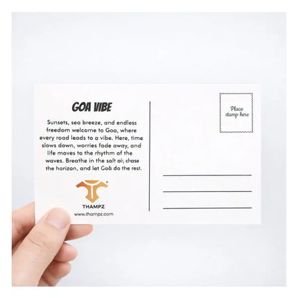 goa vibes travel postcard scenic photo postcard