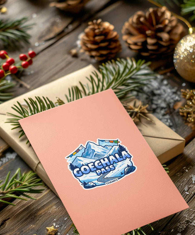 Goechala Pass Vinyl Trekking Sticker