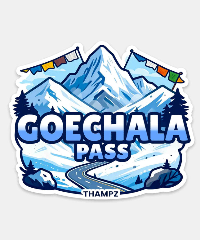 Goechala Pass Vinyl Trekking Sticker