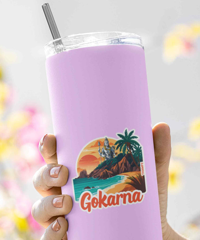 Gokarna Vinyl Beach & Spiritual Travel Sticker