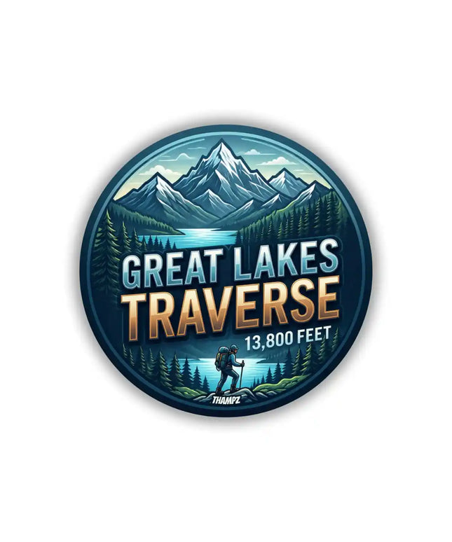 Great Lakes Traverse Trek Pin Badge – Kashmir Hiking Travel Souvenir