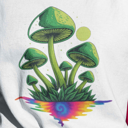 Green Psychedelic Mushroom Oversized T-Shirt