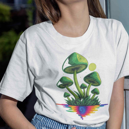 Green Psychedelic Mushroom Oversized T-Shirt