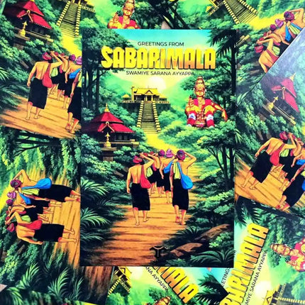 greetings from sabarimala travel postcard scenic photo postcard