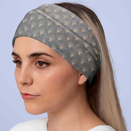 Grey Minimal Dot Seamless Unisex Bandana