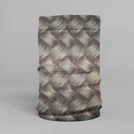 Grey Wave Textured Seamless Unisex Bandana